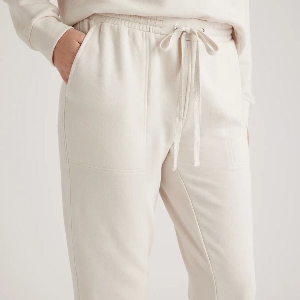 Quince SuperSoft Cream Jogger Pants- XS‎